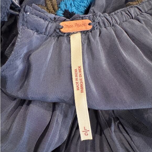 Free People Bali Santa Cruz Ruffle Midi Dress Size Large - Picture 10 of 13